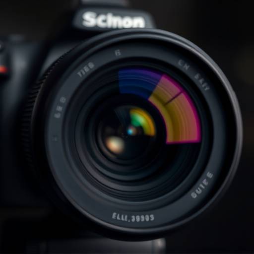 Close-up shot of a DSLR camera lens, emphasizing depth of field and focusing techniques.