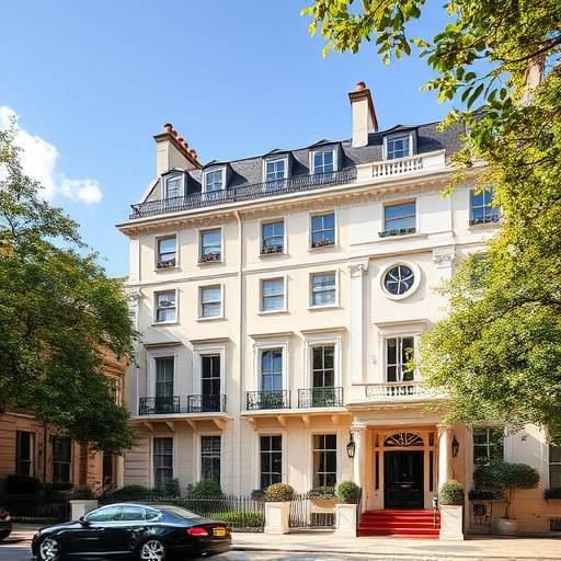 Luxury townhouse in Kensington, London near Hyde Park