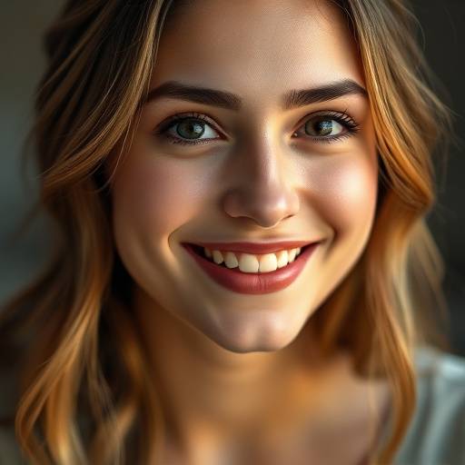 Portrait of a young woman smiling